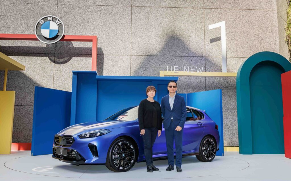 BMW總代理汎德公司總經理李昀潔 (左)與BMW Group 台港澳執行董事Raymond Tan (右)。(圖片提供：汎德)